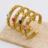 Woven Mesh Stainless Steel 18K Gold Plated Bracelet Bracelets 13