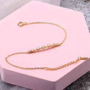 Luxurious And Cool Sterling Silver Gold-plated Bracelet Bracelets Luxurious And Cool Sterling Silver Gold-plated Bracelet Bracelets