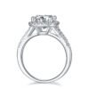 Silver Plated White Gold Moissanite Women’s Ring Rings 12