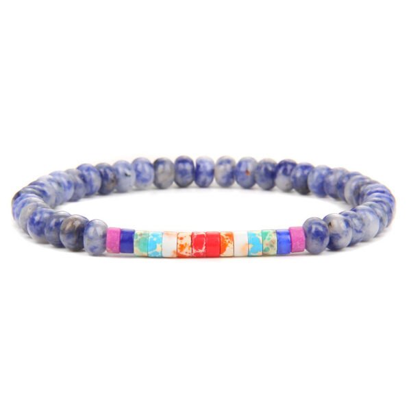 New Natural Wheel Blue Song Emperor Stone Bracelet Men Bracelets 4