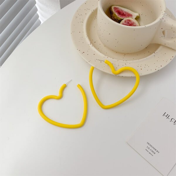 Needle Earrings Korea Ins Temperament Earrings Candy Color Love Acrylic Earrings Earrings 6