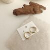 Women’s Gold-plated Simple Metal Small Ring Earrings Earrings 16 Women’s Gold-plated Simple Metal Small Ring Earrings Earrings 16