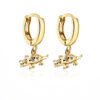 18K Copper Plated Micropaved Zircon Earrings Earrings 18