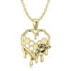 Honeycomb Necklace S925 Sterling Silver Gold-plated Necklace Pendant Ins Wind Necklaces 8