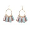 European And American New Su Earrings Women’s Fan-shaped Color Earrings 20