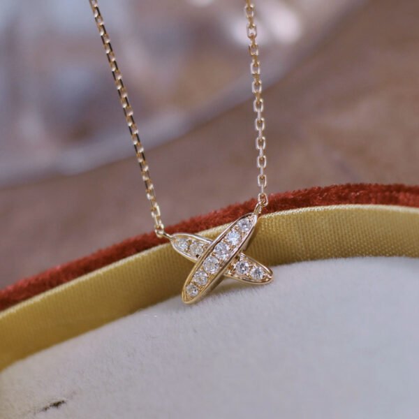 Artistic All-match Letters S925 Sterling Silver Gold-plated Necklace Necklaces 12