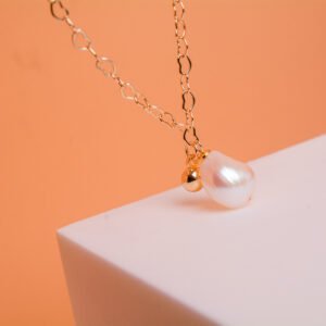 Gold Natural Freshwater Pearl Necklace For Women Necklaces