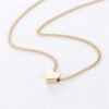 Simple Fashion Gold Color Double-sided Love Pendant Necklaces Clavicle Chains Necklace Women Jewelry Valentines Day Gift Necklaces 19