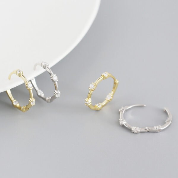 Geometric Micro Inlay Exaggerated Design Earrings Earrings 4