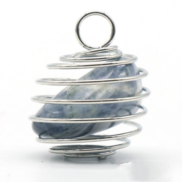 Natural Crystal Agate Semi-precious Copper Wire Winding Accessories 7