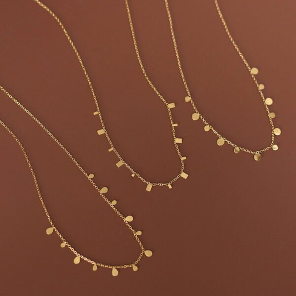 Super Beautiful Spotted Clavicle Chain Geometric Circle Accessories 5