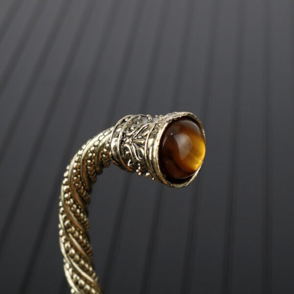 Ancient Gold Domineering Stripes Nordic Viking Bracelet Tiger Eye Bracelet Bracelets 7