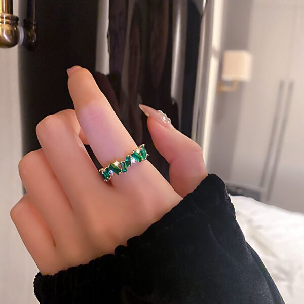 Real Gold Electroplated Diamond Zircon Ring Rings 4