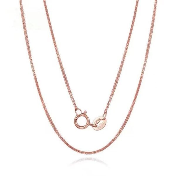 Jewelry 18K Gold Necklace Yellow Gold Rose Gold White Gold Necklaces 4