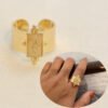 Retro Design Sense Of Star Ring Trendy Fashion Gold Rings 9