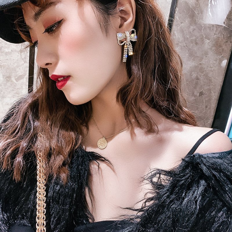 Silver Needle Super Zircon Earrings Women’s Temperament Long Style Earrings 7 Silver Needle Super Zircon Earrings Women’s Temperament Long Style Earrings 7