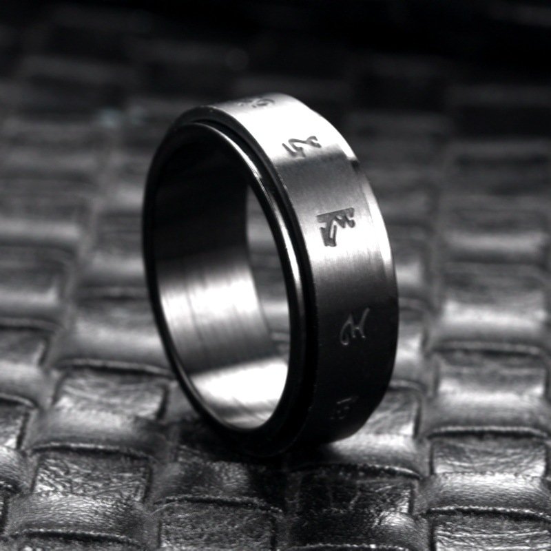 Stainless Steel Rotating Ring Six Words Of Truth Rings 4 Stainless Steel Rotating Ring Six Words Of Truth Rings 4