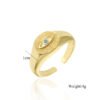 18K Gold Plated Copper Eye Shaped Ring Rings 10