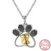 Fashion Hollow 14K Gold Cartoon Dog Necklace Necklaces 9