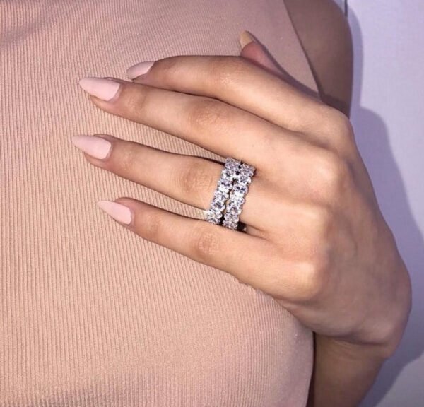 Zircon Stacking Ring Fashion Personality Niche Design Simple And Cold Style Rings 5