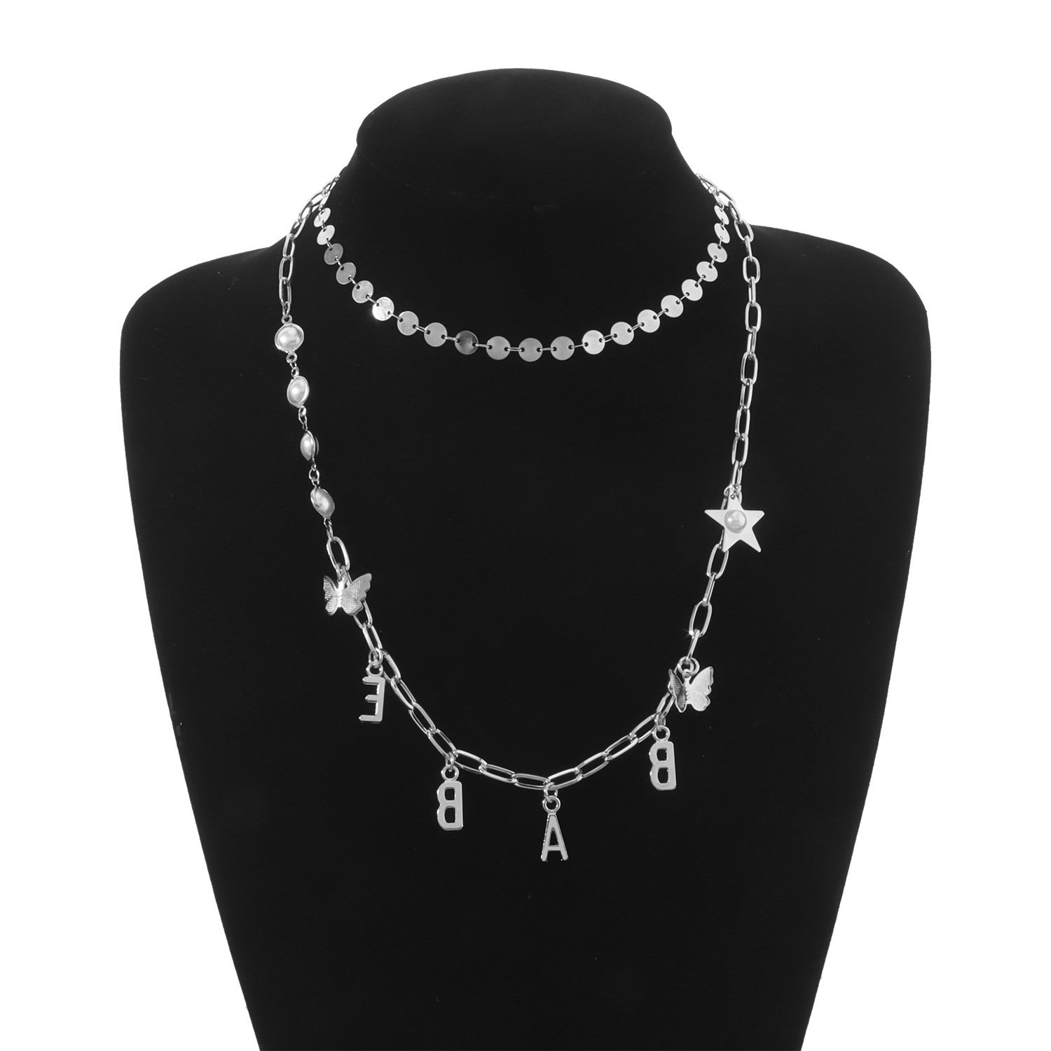Geometric Trend Multi-layer Letter Star Necklace Bracelets 3 Geometric Trend Multi-layer Letter Star Necklace Bracelets 3