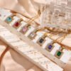 Ins Fashion Stainless Steel Square Zircon Pendant Necklace Necklaces 11