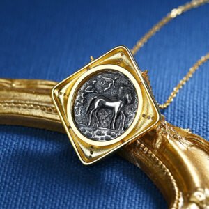 Gold Vintage Coin Sweater Chain Necklaces