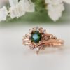 European And American Rose Gold Plated Engagement Ring Rings 14