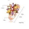 Colorful Zircon Ring Women’s Austrian Crystal BestSelling 13