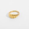 Gold Plated Stainless Steel Chunky Ring Rings 21