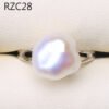 Platinum Moon Design Natural Baroque Pearl Ring Rings 18 Platinum Moon Design Natural Baroque Pearl Ring Rings 18