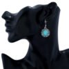 Fashion Retro European And American Round Turquoise Earrings Earrings 10