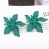 Retro Exaggerated Metal Flower Earrings Christmas 9