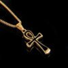 Cross Pendant Gold-plated Titanium Steel Pendant Necklaces 7