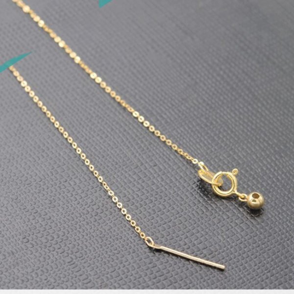 Feedthrough Chain Adjustment Chain 18K Gold Necklaces 7
