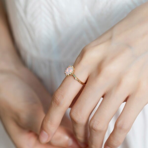 Geometric S925 Silver Plated 9K Gold Luxury Ring For Women Rings 6