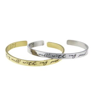 It Is Well With My Soul Gold Silver Bracelet Bracelets