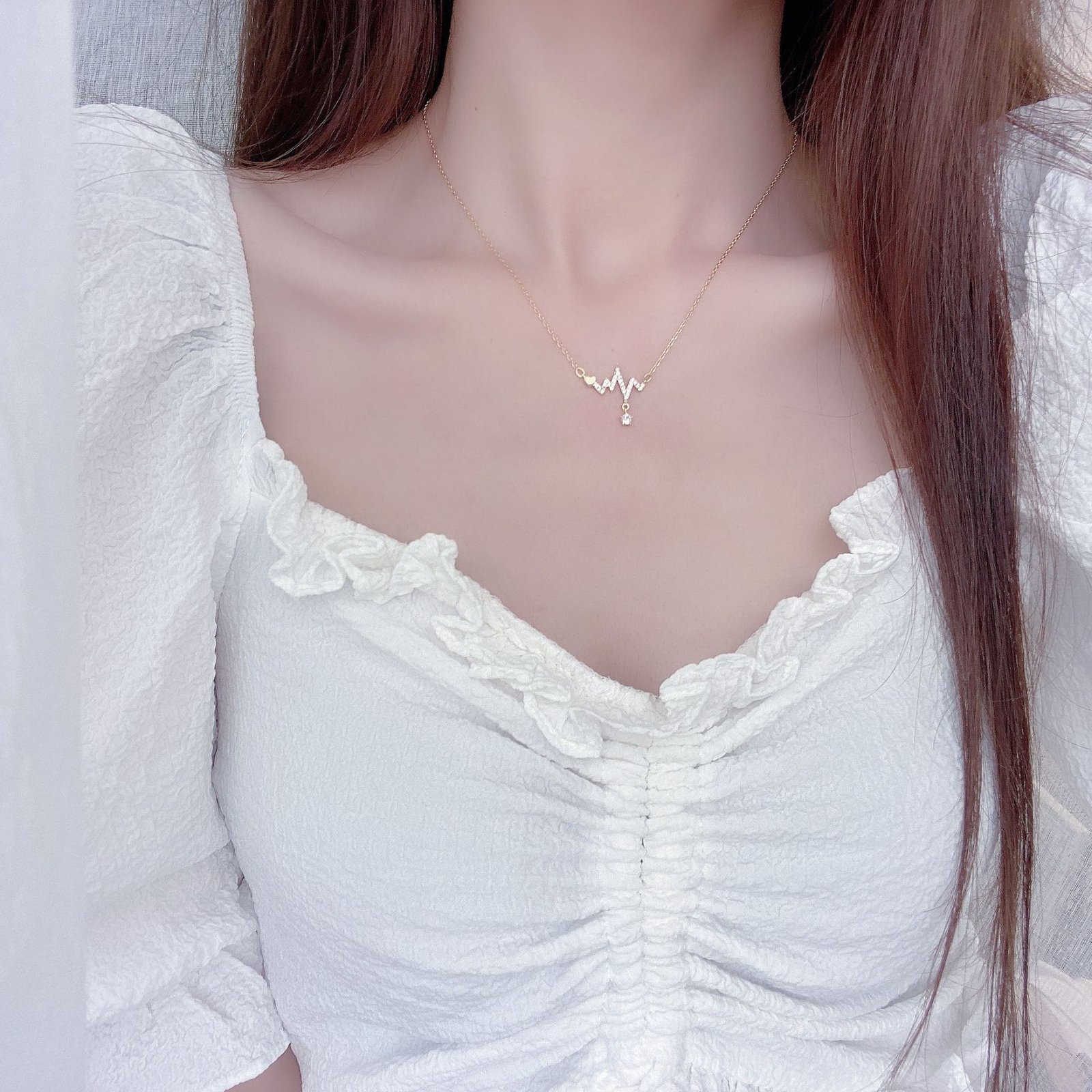 Love Signal Water Drop Love Temperament Clavicle Chain Accessories 4 Love Signal Water Drop Love Temperament Clavicle Chain Accessories 4