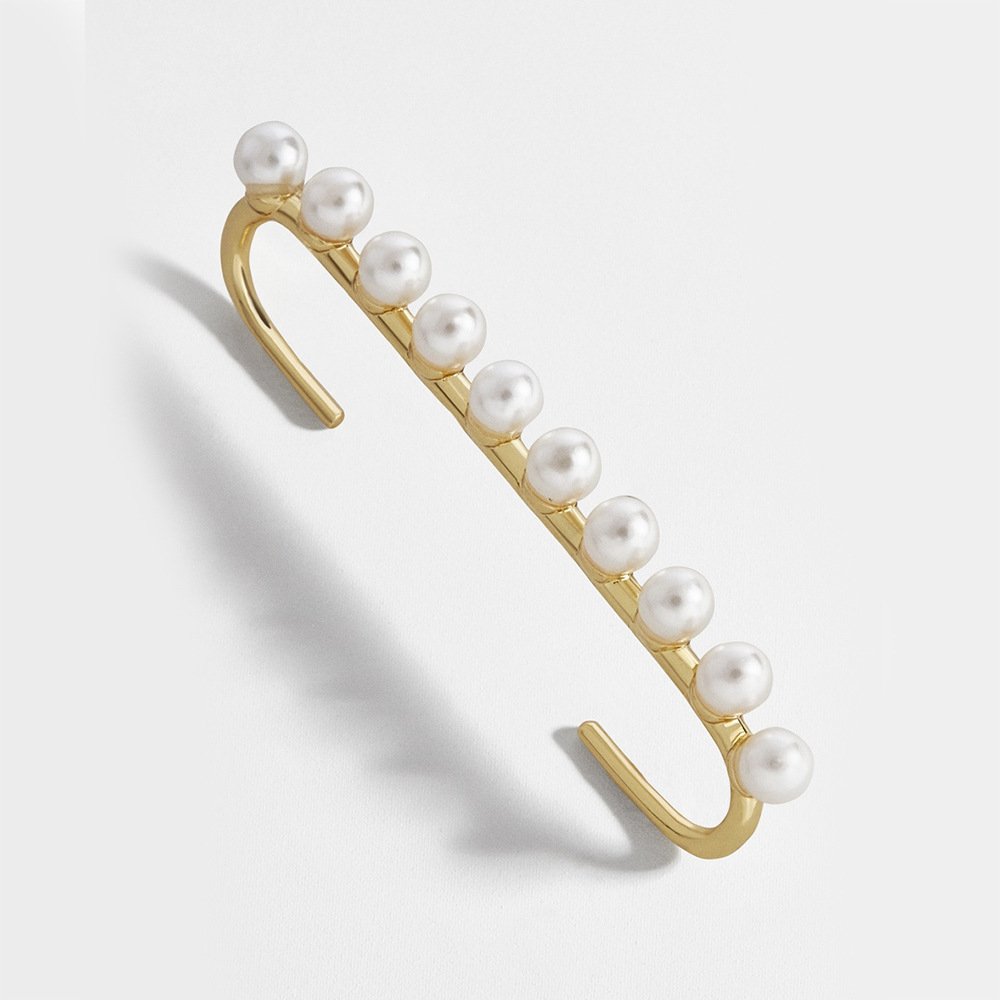 Alloy pearl ear clip Earrings 2