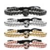 Football USA World Cup Pendant Diamante Gold Plated Beads Bracelet Bracelets 9