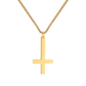 Stylish Titanium Steel Smooth Cross Necklace Pendant – Durable and Trendy Jewelry Necklaces cross