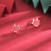 S925 Silver Cute Bull Earrings Natal Year Earrings 7