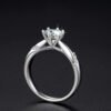 Sterling silver gold-plated moissanite ring Rings 10
