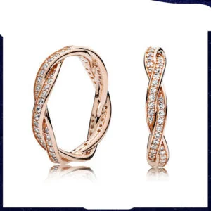 Sterling silver rose gold wheel of fortune ring Rings