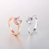 Rose gold and zircon ring Rings 13