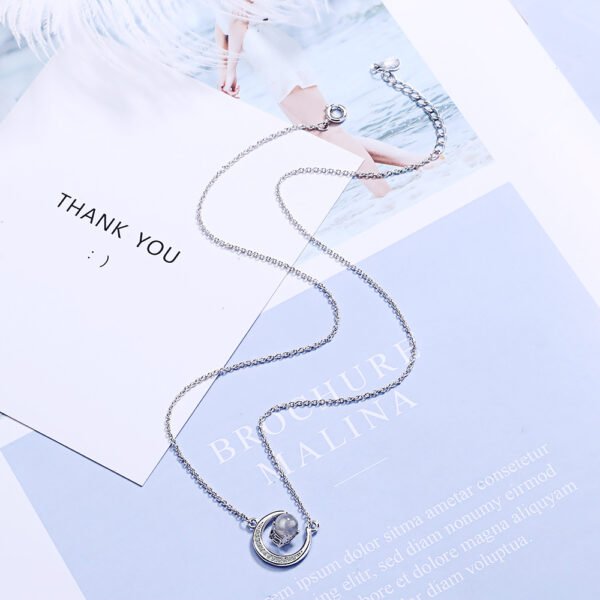 Strawberry pink crystal moon short chain Accessories 4