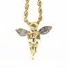 Angel gold powder wings necklace tide brand hip hop jewelry Necklaces 9