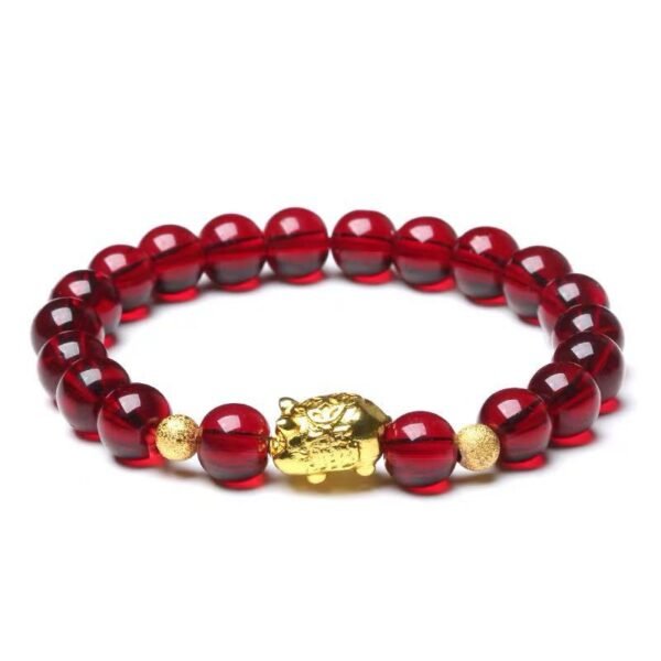 Gold-plated obsidian brave bracelet Bracelets 4