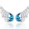 Crystal Angel Wings Super Flashing Gemstone Earrings Earrings 10 Crystal Angel Wings Super Flashing Gemstone Earrings Earrings 10