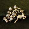Fawn coral tree leaf pearl breast Christmas 10